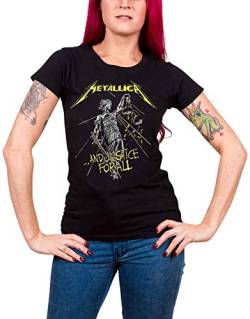 Metallica and Justice for All Tracks (Black) GirlieTS XL von Metallica