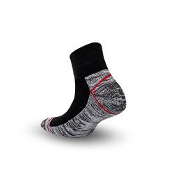 Metrium 6 Paar kurze Herren arbeitssocken. Socken Herren 39-42/43-46 Work Socken Fusselfrei Anti-Loch-Garantie Atmungsaktive Extra Stark Frottee Spitzen und Fersen. von Metrium