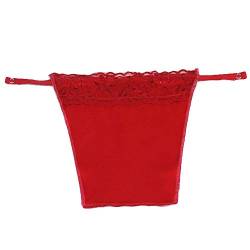 Metyou Spitze Clip-on Mock Camisole BH Einsatz Overlay Modesty Panel Weste, rot, Einheitsgröße von Metyou