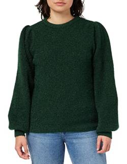 Mexx Damen Round Neck Knitted Lurex Jumper Pullover Sweater, Dark Green, L EU von Mexx