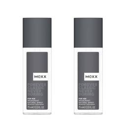 Mexx Forever Classic Never Boring for Him Deodorant Natural Spray – Fruchtig-frisches Herren Deo – 2er Pack (1 x 75ml) von Mexx