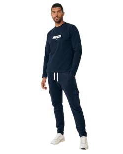 Mexx Men's Cargo Sweatpants, Navy, XXL von Mexx