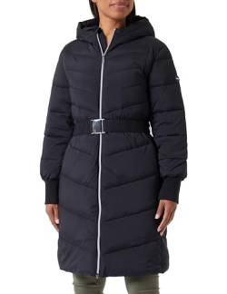 Mexx Women's Hooded Padded Jacket Parka, Black, S von Mexx