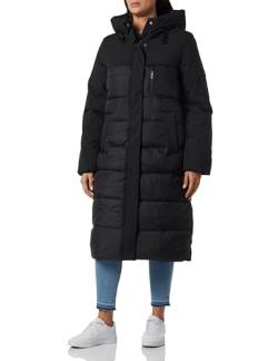 Mexx Women's Hooded Padded Jacket Parka, Black, XXL von Mexx