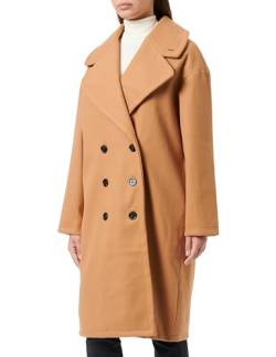 Mexx Women's Midi Length Coat Jacket, Camel, XS von Mexx