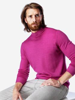 Mey & Edlich Herren Eloquenter Mockneck-Pulli rose 52 von Mey & Edlich