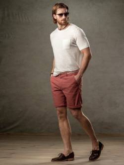 Mey & Edlich Herren Grandezza-Shorts rot 48 von Mey & Edlich