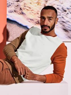 Mey & Edlich Herren Lichtblick-Pullover beige 46 von Mey & Edlich