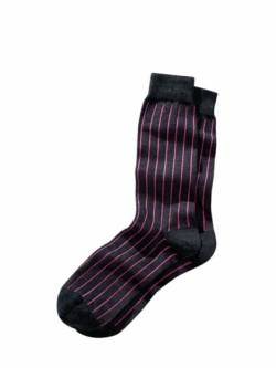 Mey & Edlich Herren Linientreue-Socke schwarz 39-42 von Mey & Edlich