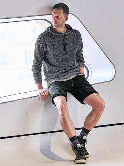 Mey & Edlich Herren Shorts Denim-Joggshorts 2.0 schwarz 48 von Mey & Edlich