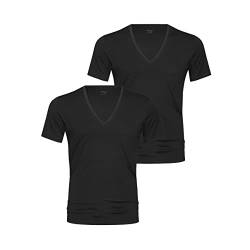 Mey - Dry Cotton 460 - T-Shirt mit V-Ausschnitt - 2er Pack (10 Schwarz) von Mey