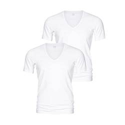 Mey - Dry Cotton 460 - T-Shirt mit V-Ausschnitt - 2er Pack (7 Weiß), XL, 46007-P von Mey