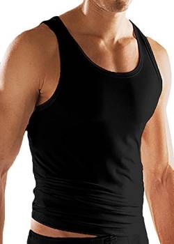 Mey - Herren Athletic Shirt ''Dry Cotton'' schwarz ohne Arm (Unterhemd) 6 von Mey