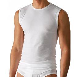 Mey Herren Shirt – Größe 5 – Weiß – Unterhemd mit Rundhals-Ausschnitt – Ohne Arm - Pima Baumwolle supergekämmt – 2801 Noblesse von Mey