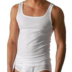 Mey Herren Unterhemd - Noblesse 2800 - Weiß - Größe 7 - Shirt aus reiner Baumwolle - Tank Top ohne Seitennähte - Feinripp - Maschinenwäsche bis 95 Grad von Mey