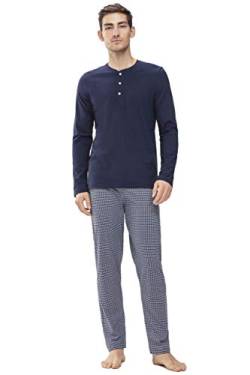 Mey Loungewear Serie Ringwood Herren Homewear Shirts Yacht Blue L(L) von Mey