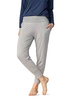 Mey Nachtwäsche Serie Sleepy & Easy Damen Yoga Pants Hellgrau-Melange XL(44) von Mey