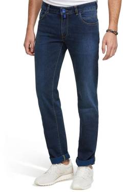 Meyer M5Slim Fit Jeans blau, Einfarbig von Meyer