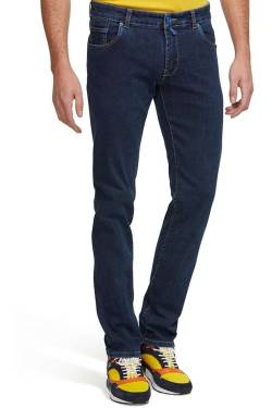 Meyer M5Super Slim Jeans blau, Einfarbig von Meyer