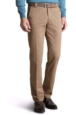 Meyer Regular Fit Chino beige, Einfarbig von Meyer