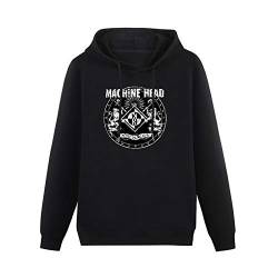 Mgdk Machine Head Crest Hoodies Long Sleeve Pullover Loose Hoody Sweatershirt XL von Mgdk