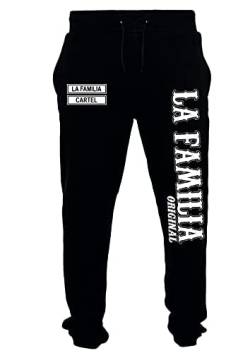 Mi Barrio LA Familia ORIGINAL. „MC13 Herren Jogging Hose Schwarz (L) von Mi Barrio