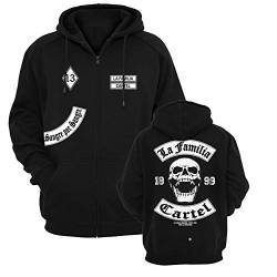 Mi Barrio La Familia Original Hoodie Zipper Jacke Mc13, schwarz (3XL) von Mi Barrio