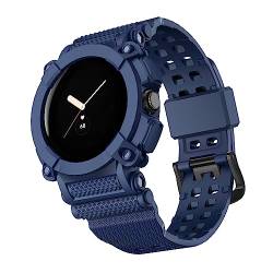 MiRUSI Kompatibel für Google Pixel Watch Rugged Sport Watch Bands Armbänder Armband für Google Pixel Watch für Männer Frauen(Blau) von MiRUSI