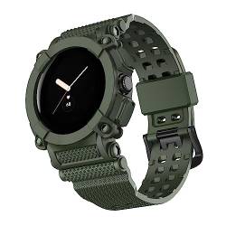 MiRUSI Kompatibel für Google Pixel Watch Rugged Sport Watch Bands Armbänder Armband für Google Pixel Watch für Männer Frauen(Grün) von MiRUSI