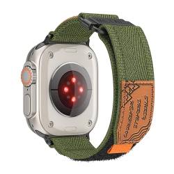 MiRUSI Kompatibel mit Apple Smartwatch-Armband, robustes Nylon-Sportarmband mit gewebtem Schlaufen-Design, für iWatch Ultra2 Ultra SE2 SE Serie 9, 8, 7, 6, 5, 4, 3, 2, 1, 42 mm, 44 mm, 45 mm, 49 mm, von MiRUSI