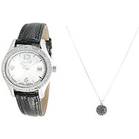 Miabelle Quarzuhr Anmutiges Diamantschmuck-Set Uhr und Halskette mi von Miabelle