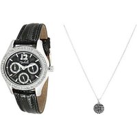 Miabelle Quarzuhr Glanzvolles Diamantschmuck-Set Uhr und Halskette von Miabelle