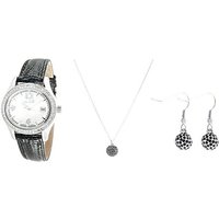 Miabelle Quarzuhr Sinniges Diamantschmuck-Set Uhr Halskette und Ohr von Miabelle