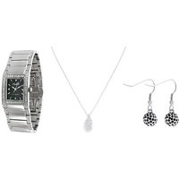 Miabelle Schmuckset Aufreizendes Diamantschmuck-Set Uhr Halskette und von Miabelle