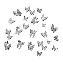 50 Stück 3D Schmetterling Nagel Für Nägel Legierung Schmetterling Nagel Dekoration Legierung Nagel Schmetterling Für Frauen 50 Stück Legierung Schmetterling Nagel Zubehör von Miaelle