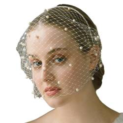 Mesh Stirn Schleier Stirnband Frauen Hochzeit Zeremonie Stirnband Kurzen Schleier Für Braut Braut Schleier Hochzeit Zubehör Mesh Stirnband von Miaelle