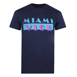 Miami Vice Herren Og Logo T-Shirt, Navy, S von Miami Vice
