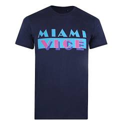 Miami Vice Herren Og Logo T-Shirt, Navy, XXL von Miami Vice