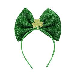 1 PCS St. Patricks Day Grünes Stirnband Shamrocks Clovers Head Boppers Leprechaun Top Hat 1PCS Haarspangen Kamm von MianYaLi