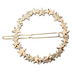 Haarnadel Haarspange Kreis minimalistische hohle zierliche runde Haarspange aus Metall Haarspangen Damen Metall Vintage von MianYaLi