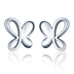 MicVivien Ohrringe Damen Schmetterling Ohrstecker Ohrringe aus 925 Sterling Silber, Schmuck Geschenke für Frauen Mädchen Kinder von MicVivien