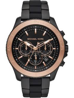 Cortlandt Chrono black/rosè, Metallband von Michael Kors