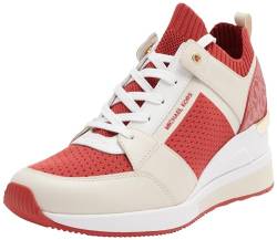 MICHAEL KORS Damen Georgie Knit Trainer Sneaker, Crimson Multi, 40 EU von Michael Kors