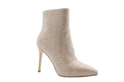 MICHAEL KORS Damen RUE Stiletto Bootie Ankle Boots, Pale Gold, 39.5 EU von Michael Kors
