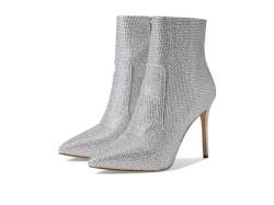 MICHAEL KORS Damen RUE Stiletto Bootie Ankle Boots, Silver, 37 EU von Michael Kors