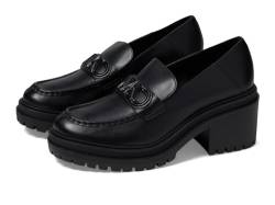 MICHAEL KORS Damen Rocco Heeled Loafer Moccasin, Schwarz, 38 EU von Michael Kors