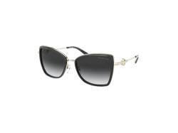 MK1067B Corsica 10148G 55MM Light Gold/Black / Dark Grey Gradient Butterfly Sunglasses for Women + FREE Complimentary Eyewear Kit von Michael Kors