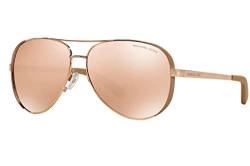 Michael Kors Damen Chelsea MK5004 Sonnenbrille, Rosa (roségold/Taupe-roségold 1017R1), Large (Herstellergröße: 59) von Michael Kors