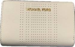 Michael Kors Geldbörse Md Bifld Zp Cn Wallet, beige, Portafogli 14cm x 9cm x 4cm, Zeitgenössisch von Michael Kors