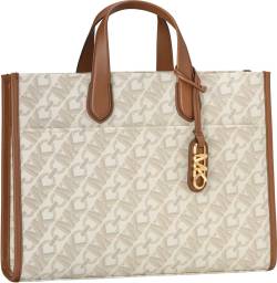 Michael Kors Gigi Large Grab Tote  in Vanilla/Luggage (15.2 Liter), Handtasche von Michael Kors